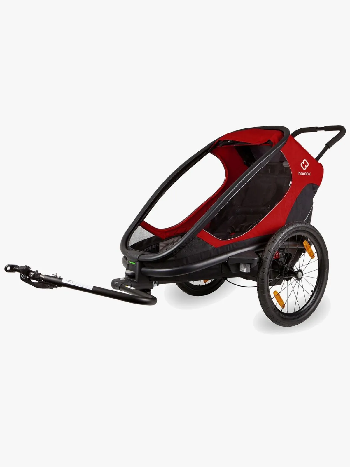 Aktivitetsvogne|Hamax Outback ONE Cykelanhænger, Red/Black Rød/Sort