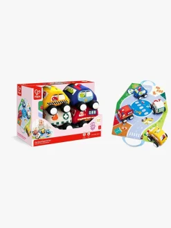 Hape Legetøjsbiler & -Fartøjer-Pull-Back Soft Bilsæt