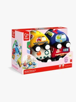 Hape Legetøjsbiler & -Fartøjer-Pull-Back Soft Bilsæt
