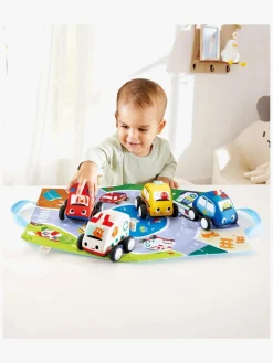 Hape Legetøjsbiler & -Fartøjer-Pull-Back Soft Bilsæt