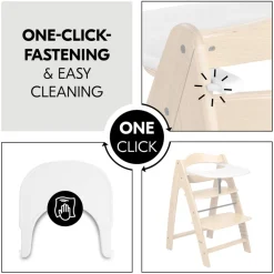 Hauck Højstole & Tilbehør-Arketa Click Højstolsbakke, White