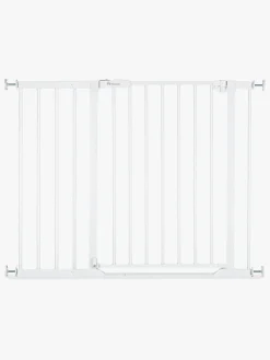 Sikkerhed|Hauck Clear Step 2 Sikkerhedsgitter + 21 cm Forlængerdel, White