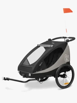 Aktivitetsvogne|Hauck Dryk Duo Plus Cykelanhænger, Black Sort