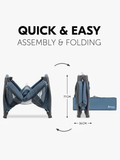 Børnesenge & Tilbehør|Hauck Play N Relax Center Weekendseng, Dark Blue Blå