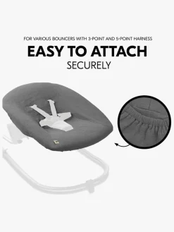 Skråstole & Babygynger|Hauck Skråstol Betræk Baby, Dark Grey Grå