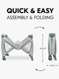 Børnesenge & Tilbehør|Hauck Sleep N Play Go Plus Weekendseng, Dusty Blue Grå/Blå