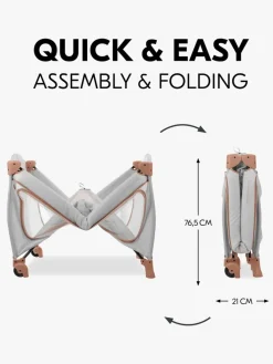 Børnesenge & Tilbehør|Hauck Sleep N Play Go Plus Weekendseng, Dusty Cork Grå/Orange