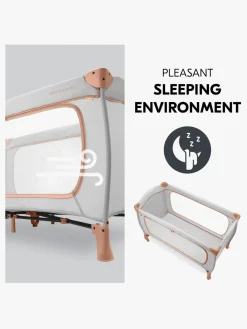 Børnesenge & Tilbehør|Hauck Sleep N Play Go Plus Weekendseng, Dusty Cork Grå/Orange