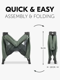 Børn Hauck Børnesenge & Tilbehør-Sleep N Play SQ Set Weekendseng, Dark Green