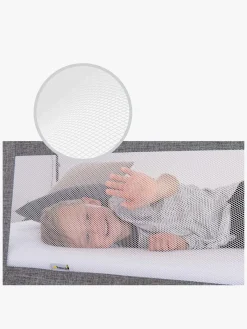 Børnesenge & Tilbehør|Hauck Sleep N Safe Plus XL Sengehest, Melange Grey