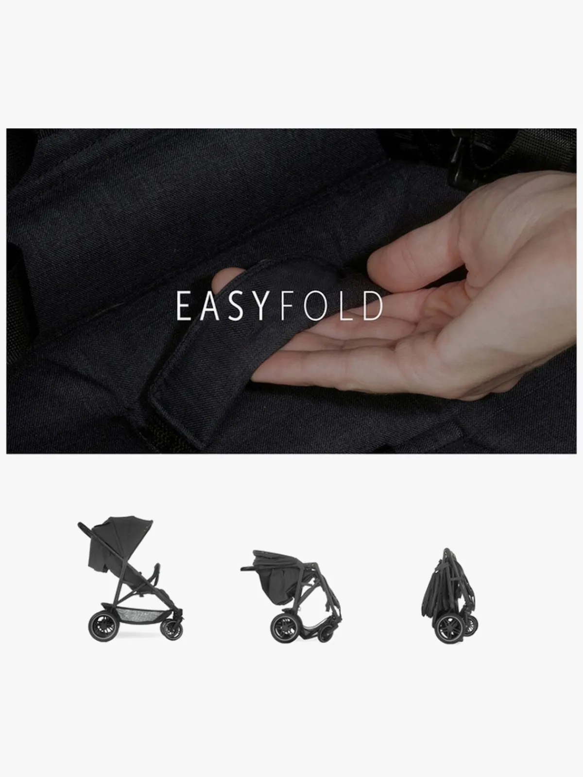 Hauck Tvillingevogne-Uptown Duo Tvillingevogn, Melange Black