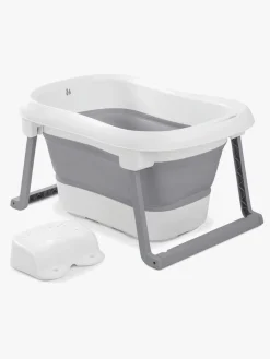 Badeværelset|Hauck Wash N Fold Badekar L, White/Stone Grå/Hvid