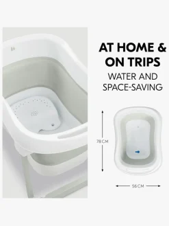 Badeværelset|Hauck Wash N Fold Badekar L, White/Sage Grøn/Hvid