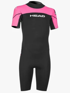 Svømning|HEAD Våddragt Sea Ranger Shorty Junior, Sort/Lyserød