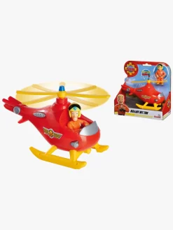 BrandmanSam2 Legetøjsbiler & -Fartøjer-Helikopter Wallaby & Tom Figur Brandmand Sam