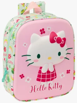 Tasker|HelloKitty Hello Kitty 3D Mini Rygsæk 6L, Lyserød/Grøn