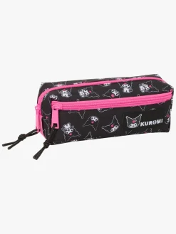 Kreativt Legetøj|HelloKitty Hello Kitty Kuromi Penalhus med 3 Rum, Lyserød/sort