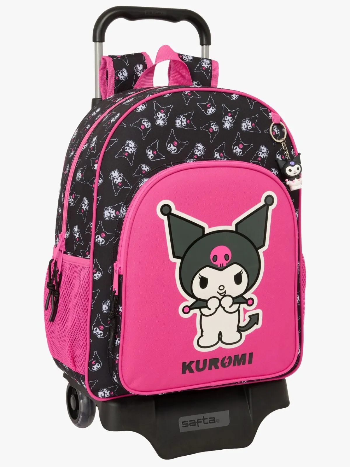 Børn HelloKitty Tasker-Hello Kitty Kuromi Trolley Kuffert 21L, Lyserød/sort