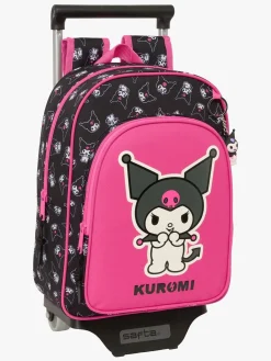 Børn HelloKitty Tasker-Hello Kitty Kuromi Trolley Kuffert 10L, Lyserød/sort
