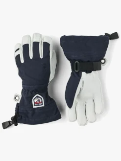 Tilbehør|Vintertøj|Hestra Army Leather Heli Ski Handsker, Marin