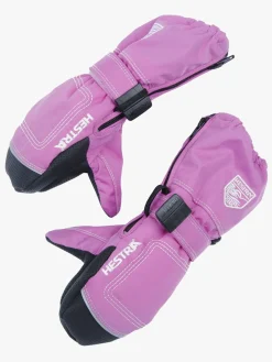 Børn Hestra Tilbehør-Baby Zip Long Vanter, Cerise