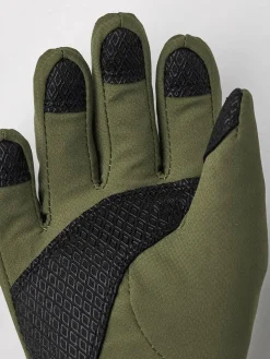 Børn Hestra Tilbehør|Vintertøj-Czone Pluto JR Handsker, Olive