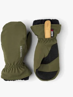 Børn Hestra Tilbehør|Vintertøj-Czone Pluto JR Vanter, Olive