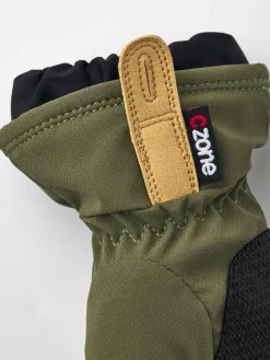 Børn Hestra Tilbehør|Vintertøj-Czone Pluto JR Vanter, Olive