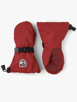 Børn Hestra Tilbehør|Vintertøj-Fjellvotten JR Vanter, Rød