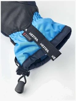 Børn Hestra Tilbehør|Vintertøj-Gauntlet CZone JR Vanter, Dark Navy/Sky Blue