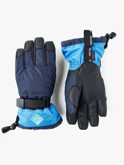 Tilbehør|Vintertøj|Hestra Gauntlet CZone JR Handsker, Dark Navy/Sky Blue