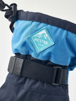 Tilbehør|Vintertøj|Hestra Gauntlet CZone JR Handsker, Dark Navy/Sky Blue