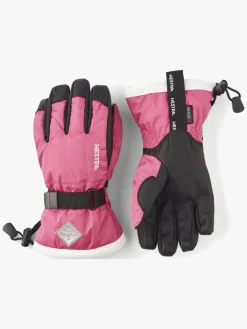 Tilbehør|Vintertøj|Hestra Gauntlet Czone JR Handsker, Fuchsia/Ivory
