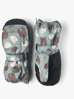 Tilbehør|Hestra Vanter Baby Zip Long, Sea blue Print