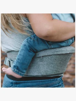 Bæreseler, Strækvikler & Bærestole|Hippychick Hoftesæde, Denim Gray Grå/Brun