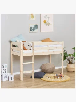 Børnesenge & Tilbehør|Hoppekids ECO Comfort  Halvhøj Højseng 70x160, Træ Beige