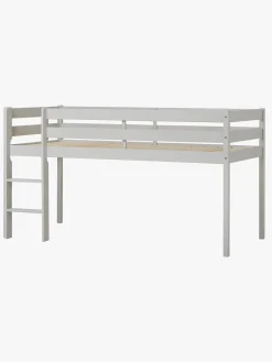 Børnesenge & Tilbehør|Hoppekids ECO Comfort  Halvhøj Højseng 90x200, Duegrå Grå