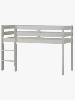 Børnesenge & Tilbehør|Hoppekids ECO Comfort  Halvhøj Højseng 70x160, Duegrå Grå