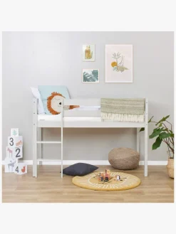 Børnesenge & Tilbehør|Hoppekids ECO Comfort  Halvhøj Højseng 70x160, Duegrå Grå