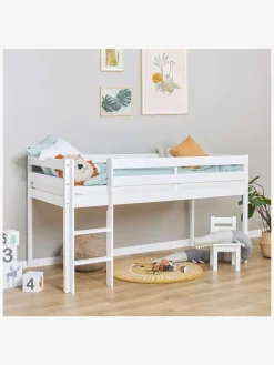 Børnesenge & Tilbehør|Hoppekids ECO Comfort  Halvhøj Højseng 90x200, Hvid