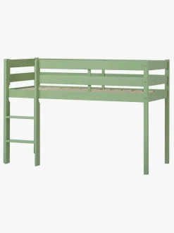 Børnesenge & Tilbehør|Hoppekids ECO Comfort  Halvhøj Højseng 70x160, Lysegrøn Grøn