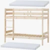 Børnesenge & Tilbehør|Hoppekids ECO Comfort Køjeseng med 2 stk. Skummadrasser 70x160, Træ