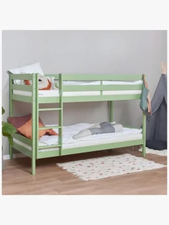 Børnesenge & Tilbehør|Hoppekids ECO Comfort Køjeseng 90x200, Lysegrøn Grøn