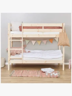 Børnesenge & Tilbehør|Hoppekids ECO Comfort Køjeseng 70x160, Træ Beige