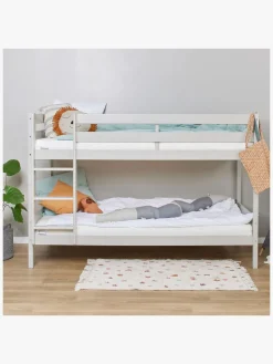 Børnesenge & Tilbehør|Hoppekids ECO Comfort Køjeseng 90x200, Duegrå Grå