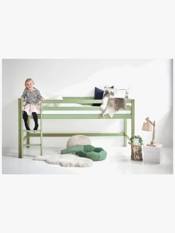 Børnesenge & Tilbehør|Hoppekids ECO Dream Halvhøj Seng 90x200, Pale Green