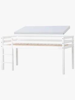 Børn Hoppekids Børnesenge & Tilbehør-Halvhøj Seng med Skummadras 90x200, Hvid