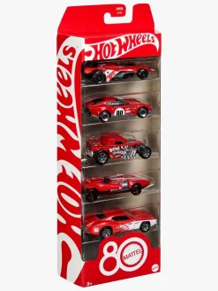 Legetøjsbiler & -Fartøjer|HotWheels Hot Wheels Biler Mattel 80th 5-pak
