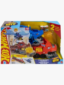 HotWheels Legetøjsbiler & -Fartøjer-Hot Wheels City Ultimate Dual Dragon Hauler Lastbil