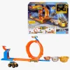 HotWheels Legetøjsbiler & -Fartøjer-Hot Wheels Monstertruck Loop & Flip Trophy Challange Racerbane